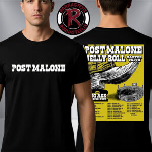 Post Malone The Big Ass Stadium Tour 2026 Part 2 Schedule Venue Tour Dates Unisex T-Shirt Two Sided