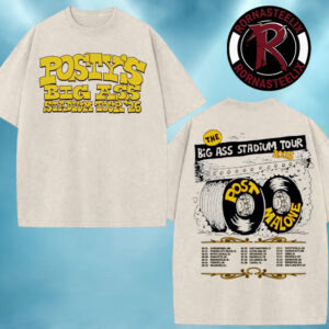 Post Malone The Big Ass Stadium Tour 2026 Schedule Tour Dates Washed T Shirt