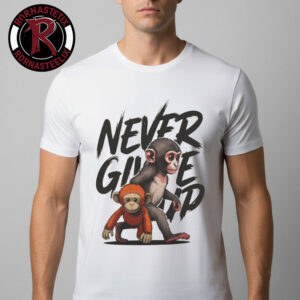 Punch The Monkey Never Give Up Unisex T-Shirt