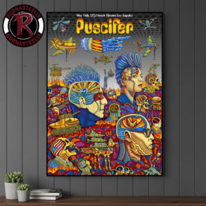Puscifer Normal Isn’t Tour 2026 Event Poster At Greek Theatre Los Angeles On May 14 2026 Poster Canvas Decor