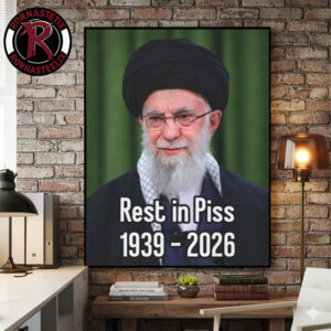 RIP Ayatollah Ali Khamenei 1939-2026 Rest In Piss Poster Canvas Decor