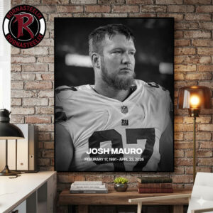 RIP Josh Mauro NFL Arizona Cardinals Player Passed Away 1991-2026 Poster Canvas Decor