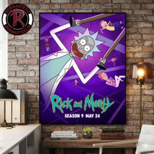 Rick And Morty Season 9 Releases On May 24 2026 Poster Canvas Decor