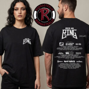 Rock am Ring 2026 Festival Merchandise Full Line Up June 5-7 2026 Nurburgring Unisex T-Shirt Two Sided