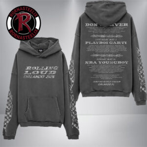 Rolling Loud Orlando 2026 Hardstyle 26 Lineup Unisex Hoodie