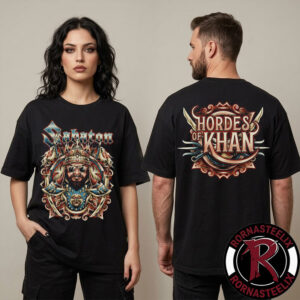 Sabaton The Legendary Tour 2026 Pop Up Collection Hordes Of Khan Unisex T Shirt Two Sided