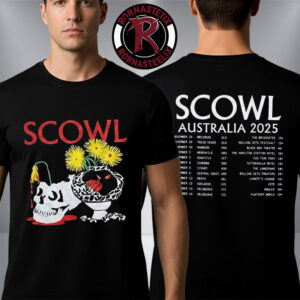 Scowl Australia 2025 Tour Dates Merchandise Unisex T-Shirt Two Sided