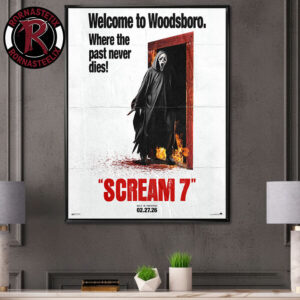 Scream 7 Movie Welcome To Woodsboro Art By Creepy Duck Poster Canvas Decor