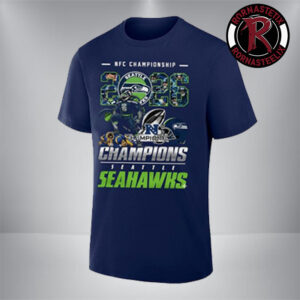 Seattle Seahawks 2026 NFC Championship Champions Mascot Unisex T-Shirt