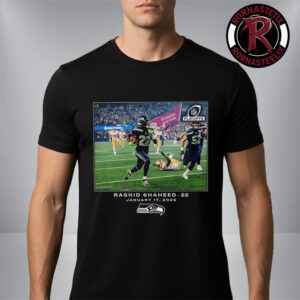 Seattle Seahawks Rashid Shaheed 22 NFL Flash Features January 17 2026 Unisex T-Shirt