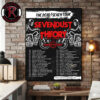 Sevendust The Dead Seven Tour 2026 Schedule Tour Dates Poster Canvas Decor
