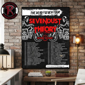 Sevendust The Dead Seven Tour 2026 Schedule Tour Dates Poster Canvas Decor