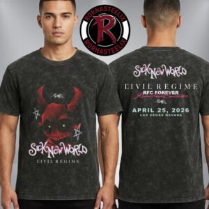 Sick New World x Civil Regime 2026 Merch Eivil Regime RFC Forever Las Vegas Nevada On April 25 2026 Washed T-Shirt