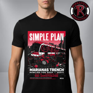 Simple Plan The Bigger Than You Think Tour 2026 Event Poster At RBC Amphitheatre On August 20 2026 Toronto ON Unisex T-Shirt
