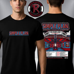 Simple Plan The Bigger Than You Think Tour 2026 Schedule Venue Tour Dates Unisex T-Shirt Two Sided