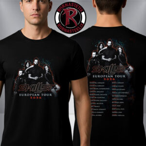 Skillet Band European Tour 2026 Schedule Tour Dates Unisex T-Shirt Two Sided