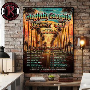 Slightly Stoopid Road Trippin Summer 2026 Venue Dates Schedule Poster Canvas Decor