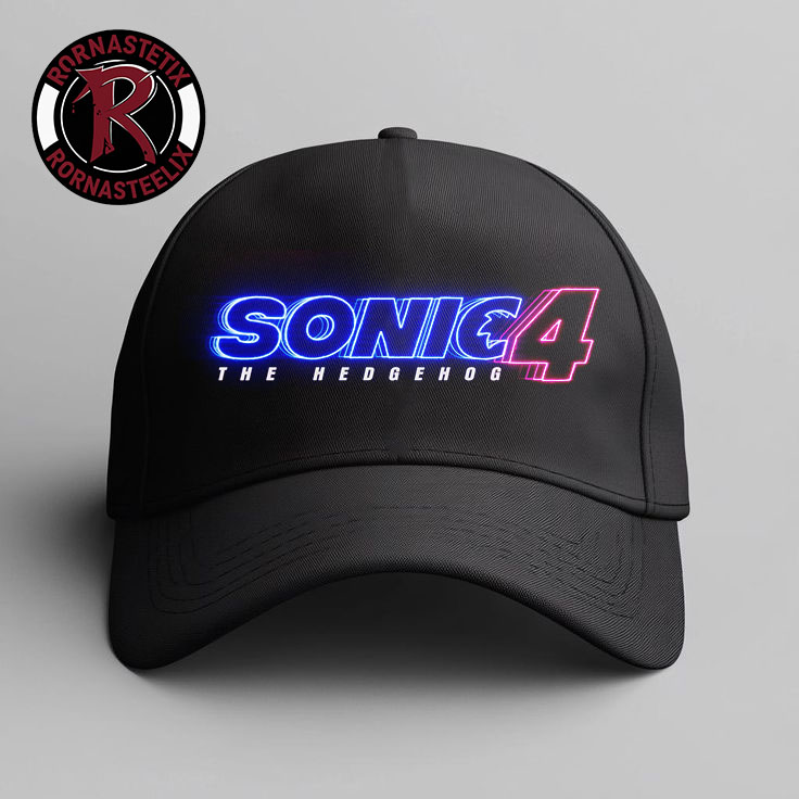 Sonic The Hedgehog 4 Movie Logo Hat Cap Sonic The Hedgehog 4 Movie Logo Hat Cap