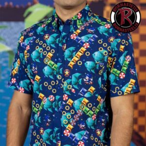 Sonic the Hedgehog Spinning Maze Mayhem RSVLTS Men And Women Hawaiian Shirt