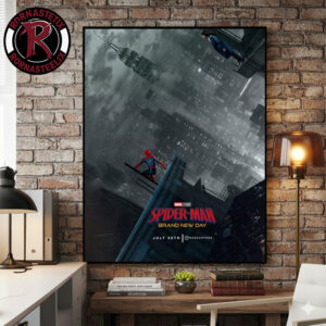 Spider Man Brand New Day Poster For New Trailer July 30 2026  Art By Wagsantos Poster Canvas Decor