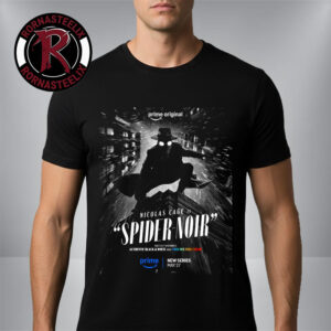 Spider Noir Starring Nicolas Cage Coming To Prime Video On May 27 2026 New Poster Authentic Black And White Unisex T-Shirt