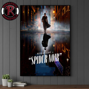 Spider-Noir Starring Nicolas Cage Marvel New Series 2026 On Prime Original True Hue Full Color Poster Canvas Decor
