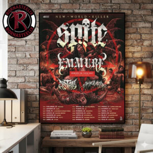 Spite Band New World Killer Europe UK Tour 2027 Schedule Tour Dates Poster Canvas Decor