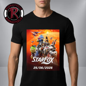 Star Fox First Poster Releasing June 25 2026 On Nintendo Switch 2 Unisex T Shirt