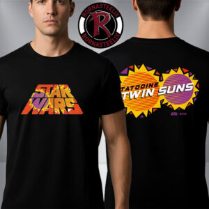 Star Wars Tatooine Twin Suns Star Wars Day 2026 RSVLTS Unisex T-Shirt Two Sided