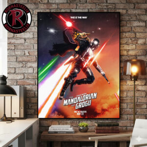 Star Wars The Mandalorian And Grogu 2026 New Illustration May 22 2026 May The Fourth Be With You Poster Canvas Decor