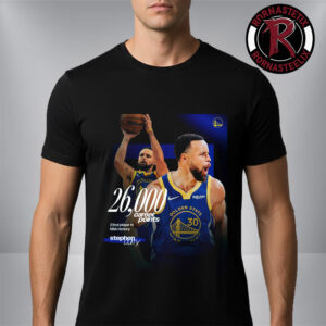 Stephen Curry GSW 26000 Career Points 22nd Player In NBA History Unisex T-Shirt
