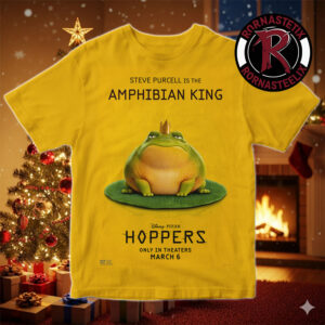 Steve Purcell Is Amphibian King Character Poster For Hoppers Only In Theaters March 6 2026 Unisex T-Shirt