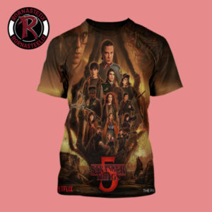 Stranger Things 5 The Finale Art By Kyle Lambert All Over Print Shirt