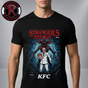 Stranger Things x KFC Stranger Things Season 5 Demogorgon Lights Chicken Drumstick Waffles Unisex T-Shirt