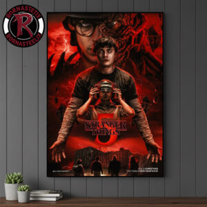 Strangers Things 5 Fanart Poster Vol2 Christmas And The Finale New Year’s Eve Poster Canvas Decor