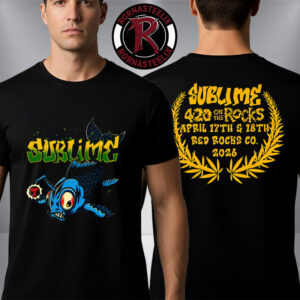 Sublime 420 On The Rocks At Red Rocks CO 2026 On April 17-18 2026 Exclusive Merch Unisex T-Shirt Two Sided