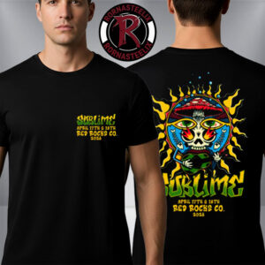 Sublime Exclusive Merch 420 On The Rocks At Red Rocks CO 2026 On April 17-18 2026 Unisex T-Shirt Two Sided