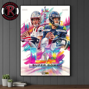 Super Bowl LX Seattle Seahawk vs New England Patriots 2025-26 Poster Canvas Decor