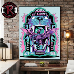 System Of A Down 2026 Show At Estadio GNP Seguros Ciudad De Mexico CDMX On May 27 28 2026 Mexico City Poster Canvas Decor
