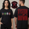 System Of A Down x Mercadorama 2026 CDMX 2026 Pop Up Exclusive Tee At Estadio GNP Seguros Ciudad De Mexico On May 27 28 2026 Mexico City Unisex T Shirt Two Sided