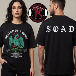 System Of A Down x Mercadorama 2026 CDMX 2026 Pop Up Exclusive Tee At Estadio GNP Seguros Ciudad De Mexico On May 27 28 2026 Mexico City Unisex T Shirt Two Sided