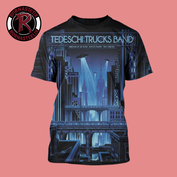 Tedeschi Trucks Band Poster Week 3 At Beacon Theatre On March 25 27 28 2026 New York City Art By Andre Poise All Over Print Shirt Tedeschi Trucks Band Poster Week 3 At Beacon Theatre On March 25 27 28 2026 New York City Art By Andre Poise All Over Print Shirt