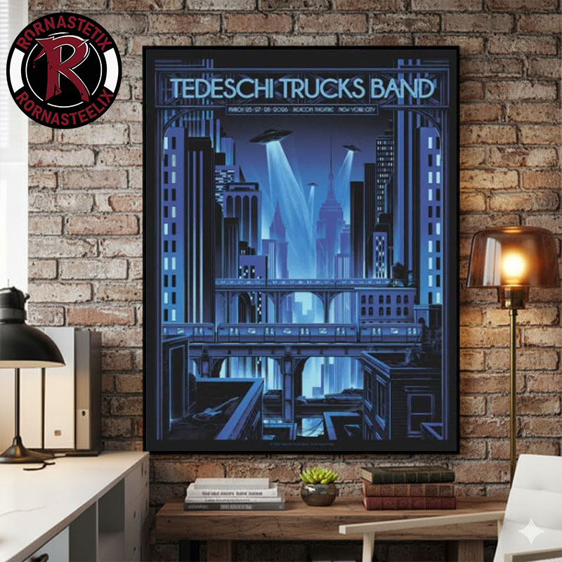 Tedeschi Trucks Band Poster Week 3 At Beacon Theatre On March 25 27 28 2026 New York City Art By Andre Poise Poster Canvas Decor Tedeschi Trucks Band Poster Week 3 At Beacon Theatre On March 25 27 28 2026 New York City Art By Andre Poise Poster Canvas Decor