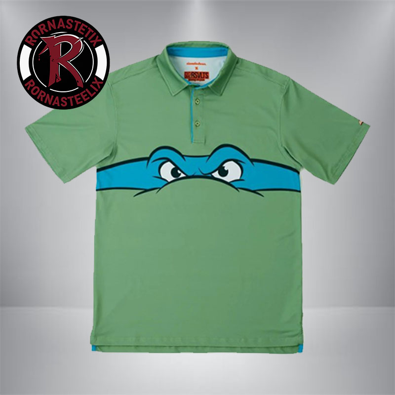 Teenage Mutant Ninja Turtles Leonardo RSVLTS Polo Shirt Teenage Mutant Ninja Turtles Leonardo RSVLTS Polo Shirt