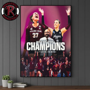 Texas A&M Champions NCAA Volleyball National Championship Poster Canvas Decor