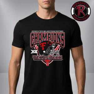Texas Tech Red Raiders 2025 Big 12 Football Champions Helmet Unisex T-Shirt
