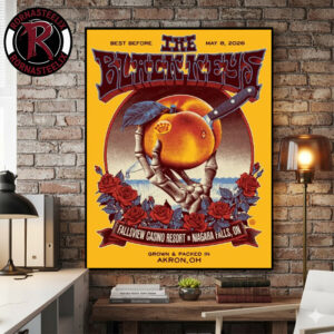 The Black Keys Niagara Falls 2026 Show At Fallsview Casino Resort In Niagara Falls ON On May 8 2026 Poster Canvas Decor