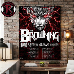 The Browning Burn This World Evolved USA V2 Schedule Tour Dates Poster Canvas Decor