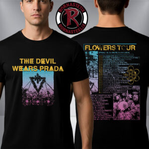 The Devil Wears Prada Flowers Tour Spring 26 In America UK And Europe Schedule Tour Dates Unisex T-Shirt Two Sided