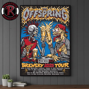 The Offspring Brewery 2025 Tour At BrewDog Schedule Poster Canvas Decor